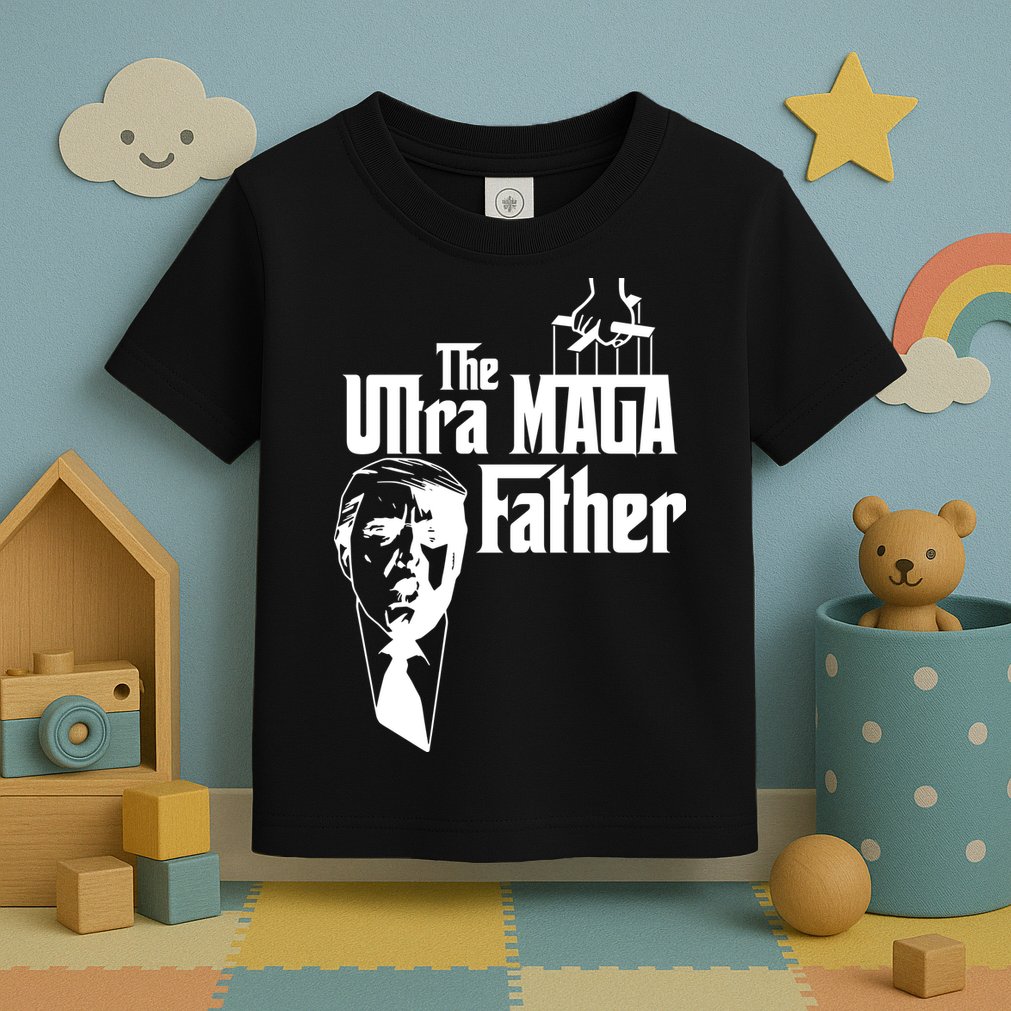 The Ultra MAGA Father Trump 2024 USA Parody Toddler T-Shirt