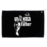 The Ultra MAGA Father Trump 2024 USA Parody Grommeted Golf Towel