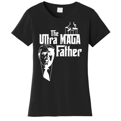 The Ultra MAGA Father Trump 2024 USA Parody Women's T-Shirt