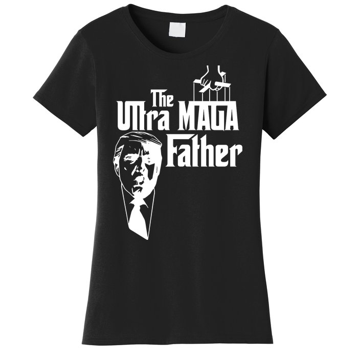 The Ultra MAGA Father Trump 2024 USA Parody Women's T-Shirt