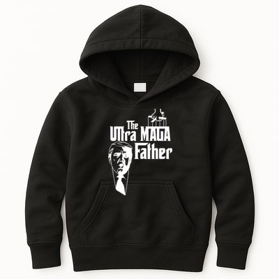 The Ultra MAGA Father Trump 2024 USA Parody Kids Hoodie
