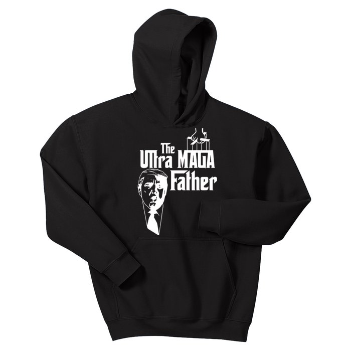 The Ultra MAGA Father Trump 2024 USA Parody Kids Hoodie