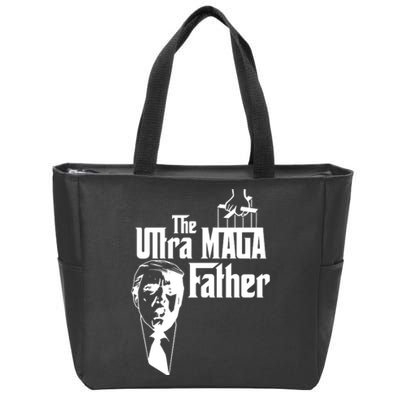 The Ultra MAGA Father Trump 2024 USA Parody Zip Tote Bag