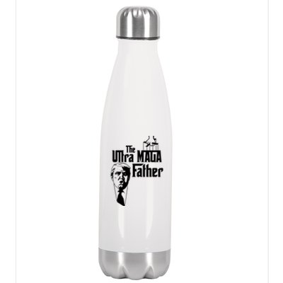 The Ultra MAGA Father Trump 2024 USA Parody Stainless Steel Insulated Water Bottle