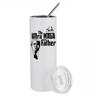 The Ultra MAGA Father Trump 2024 USA Parody Stainless Steel Tumbler