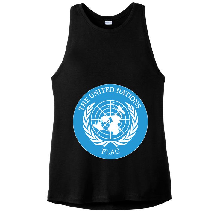 The United Nations Flag Ladies PosiCharge Tri-Blend Wicking Tank