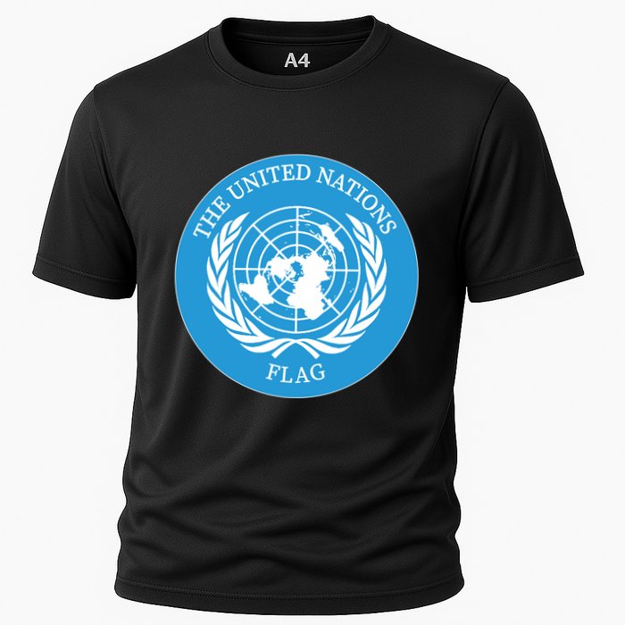The United Nations Flag Cooling Performance Crew T-Shirt