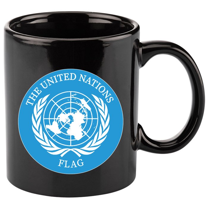 The United Nations Flag 11oz C Handle Ceramic Mug