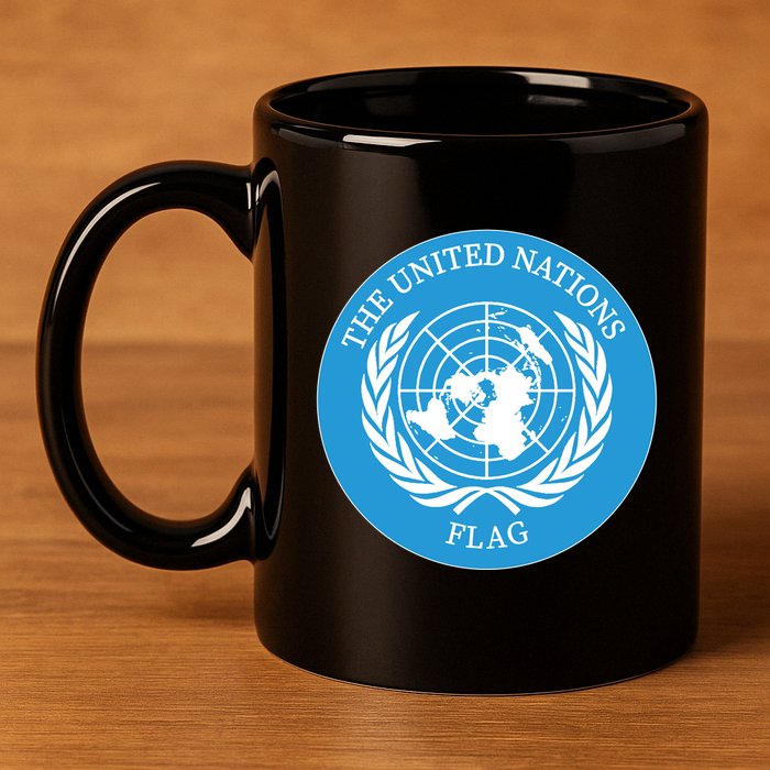 The United Nations Flag 11oz C Handle Ceramic Mug