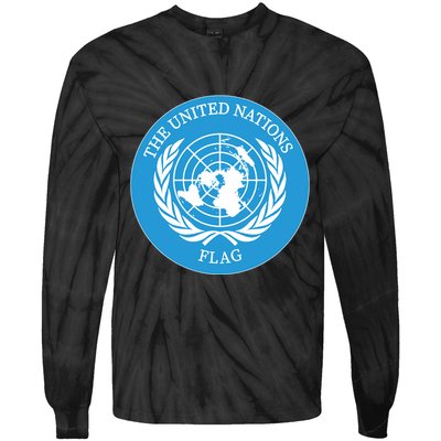 The United Nations Flag Tie-Dye Long Sleeve Shirt