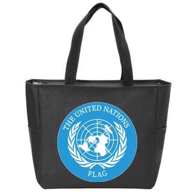 The United Nations Flag Zip Tote Bag