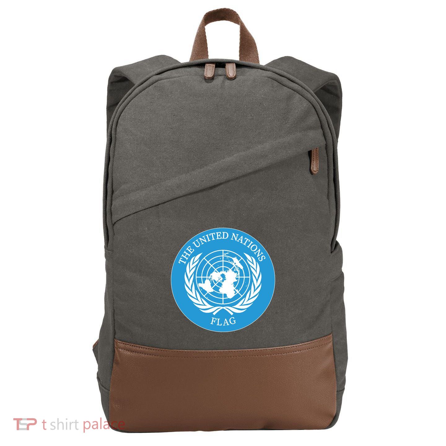The United Nations Flag Cotton Canvas Backpack