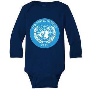 The United Nations Flag Baby Long Sleeve Bodysuit