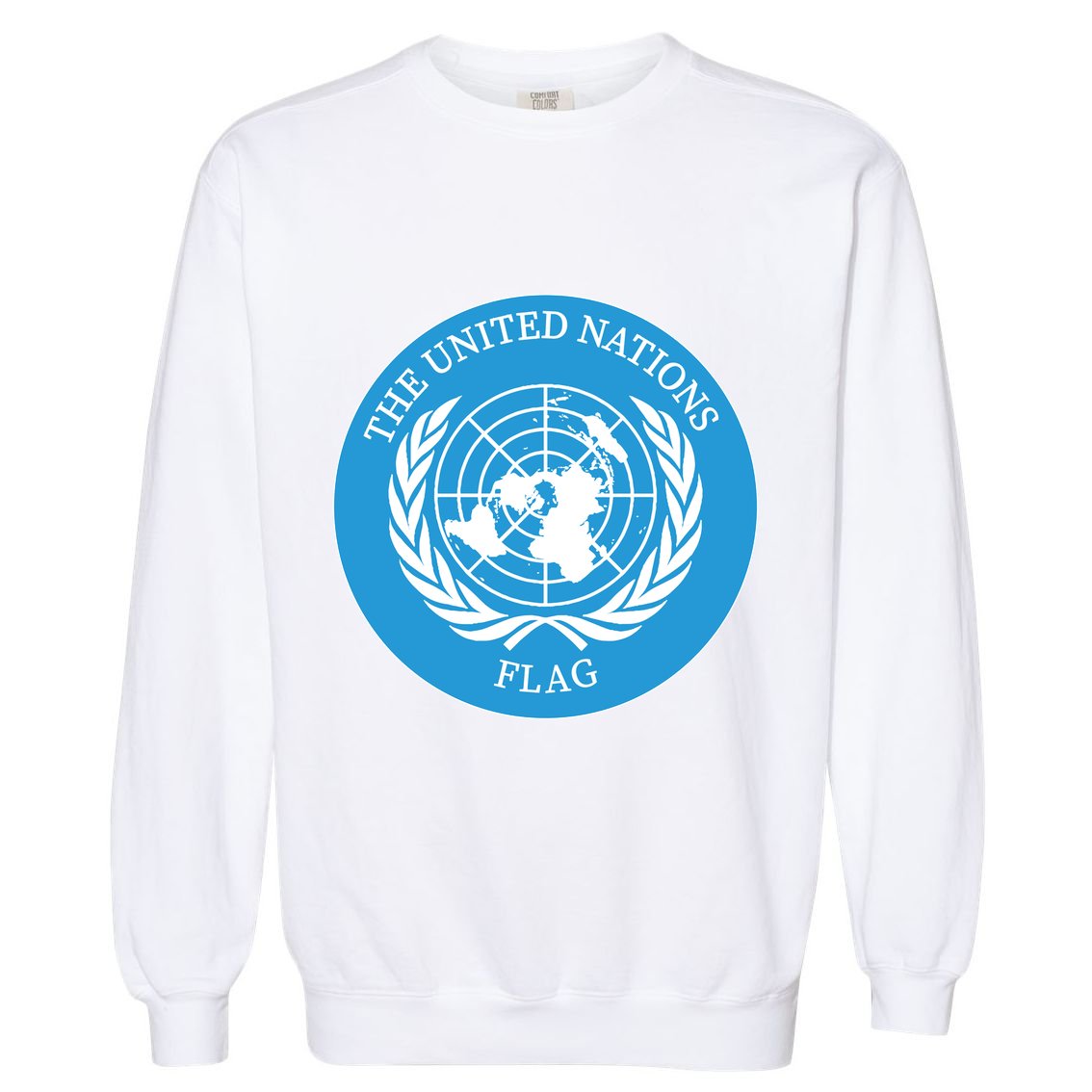 The United Nations Flag Garment-Dyed Sweatshirt