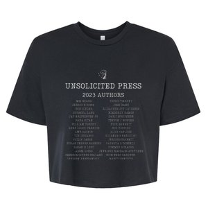 The Unsolicited Press 2023 Author Lineup Bella+Canvas Jersey Crop Tee