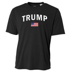 Trump Us President Sports American 2024 Maga Usa Flag Cooling Performance Crew T-Shirt