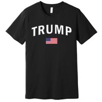 Trump Us President Sports American 2024 Maga Usa Flag Premium T-Shirt