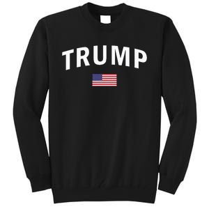 Trump Us President Sports American 2024 Maga Usa Flag Tall Sweatshirt