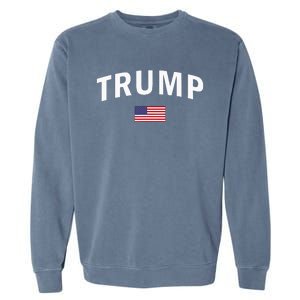 Trump Us President Sports American 2024 Maga Usa Flag Garment-Dyed Sweatshirt