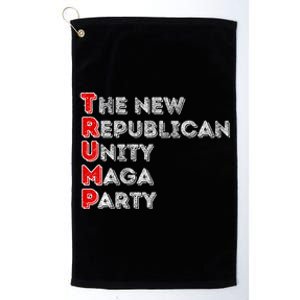 Trump Unity Party Maha Maga Sequel Winner 2024 Platinum Collection Golf Towel