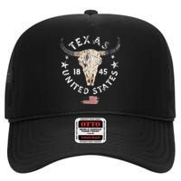 Texas USA Pride since 1845 Texas fan High Crown Mesh Back Trucker Hat