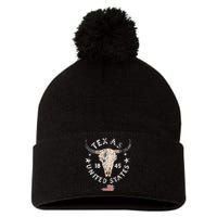 Texas USA Pride since 1845 Texas fan Pom Pom 12in Knit Beanie