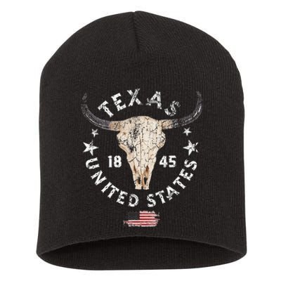 Texas USA Pride since 1845 Texas fan Short Acrylic Beanie