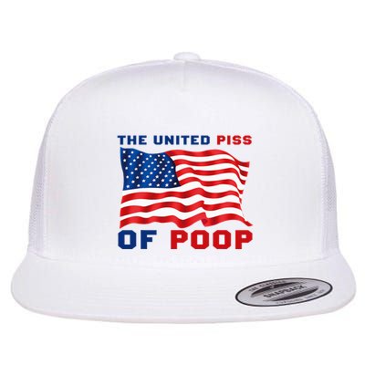 The United Piss Of Poop American Flag Saying Flatbill Hat