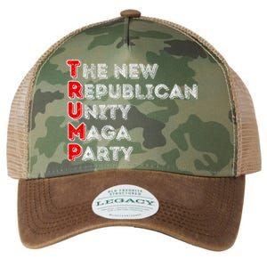 Trump Unity Party Maha Maga Sequel Winner 2024 Legacy Tie Dye Trucker Hat