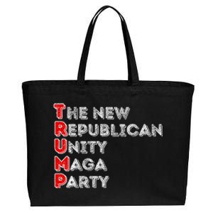 Trump Unity Party Maha Maga Sequel Winner 2024 Cotton Canvas Jumbo Tote