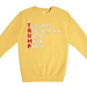 Trump Unity Party Maha Maga Sequel Winner 2024 Premium Crewneck Sweatshirt