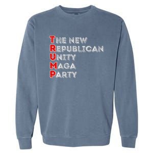 Trump Unity Party Maha Maga Sequel Winner 2024 Garment-Dyed Sweatshirt