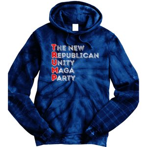 Trump Unity Party Maha Maga Sequel Winner 2024 Tie Dye Hoodie