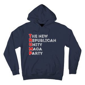 Trump Unity Party Maha Maga Sequel Winner 2024 Tall Hoodie