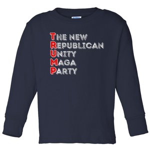 Trump Unity Party Maha Maga Sequel Winner 2024 Toddler Long Sleeve Shirt