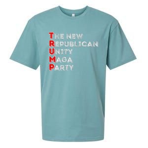 Trump Unity Party Maha Maga Sequel Winner 2024 Sueded Cloud Jersey T-Shirt