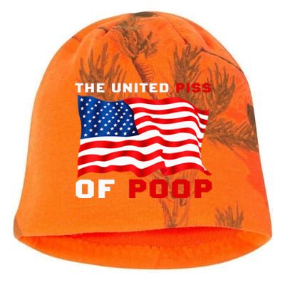 The United Piss Of Poop American Flag Kati - Camo Knit Beanie