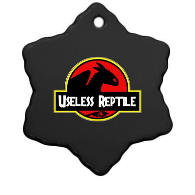 Toothless Useless Reptile Ceramic Star Ornament