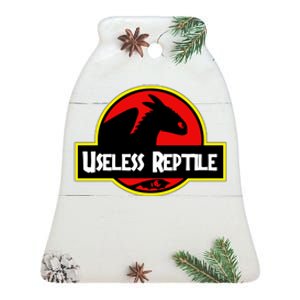 Toothless Useless Reptile Ceramic Bell Ornament