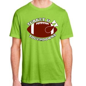 Turkey And Touchdowns Adult ChromaSoft Performance T-Shirt