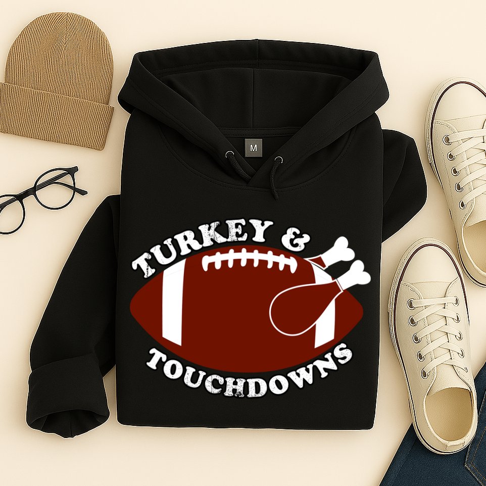 Turkey And Touchdowns Hoodie