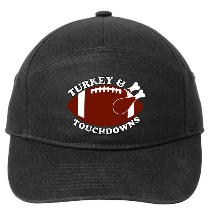 Turkey And Touchdowns 7-Panel Snapback Hat