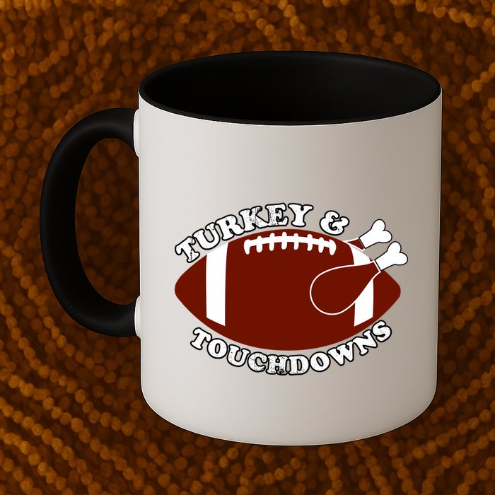 Turkey And Touchdowns Mug