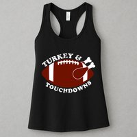 Turkey And Touchdowns Womens Tank Top