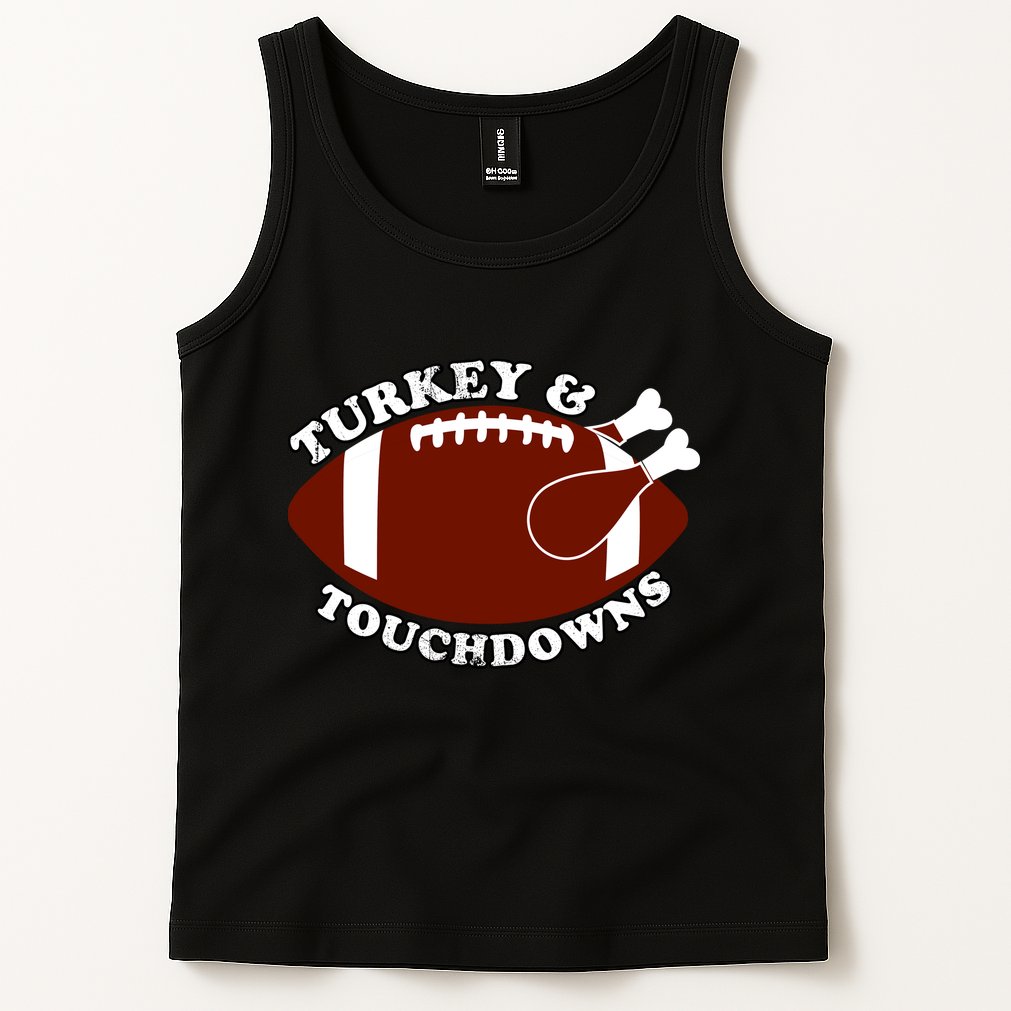 Turkey And Touchdowns Tank Top