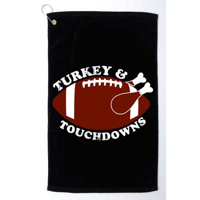 Turkey And Touchdowns Golf Towel