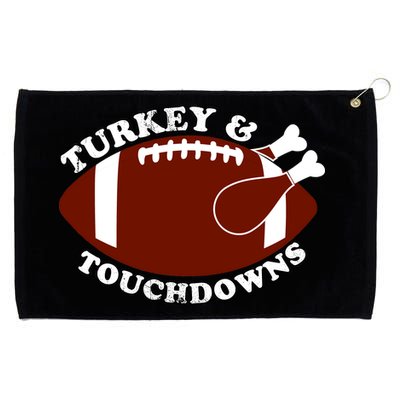 Turkey And Touchdowns Grommeted Golf Towel