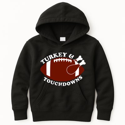 Turkey And Touchdowns Kids Hoodie