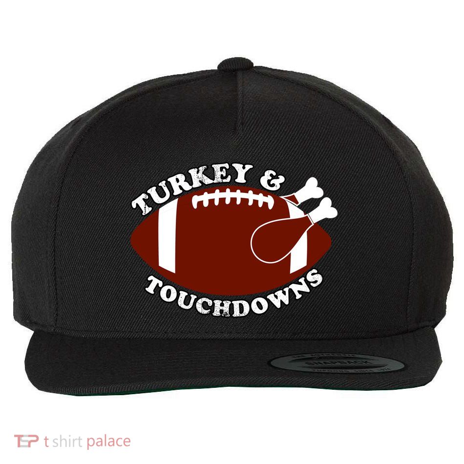 Turkey And Touchdowns Wool Snapback Cap