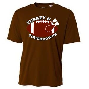 Turkey And Touchdowns Cooling Performance Crew T-Shirt